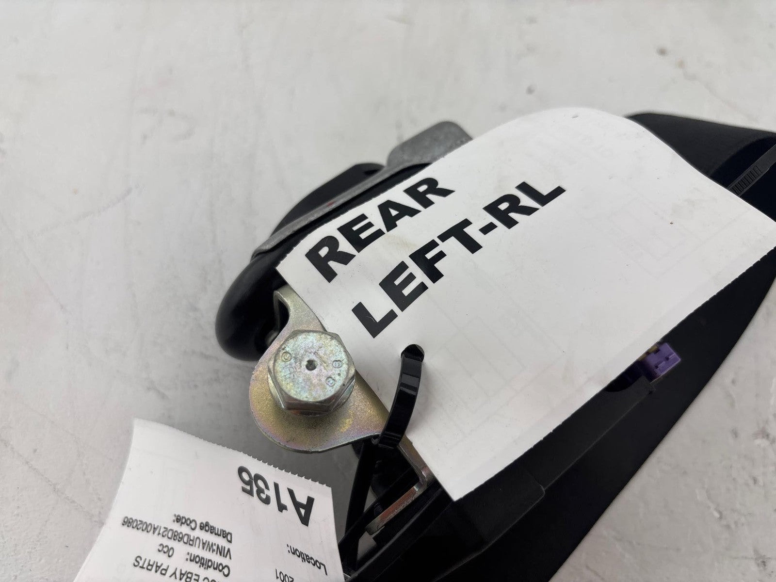 2000-2002 Audi S4 Rear Left Seat Belt Oem