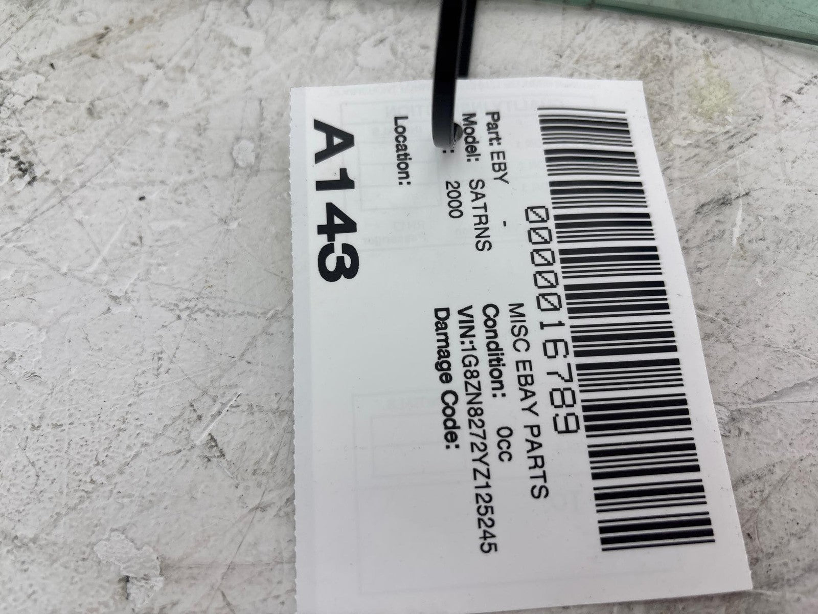 00-02 Saturn Sw2 Front Driver Side Door Window Glass