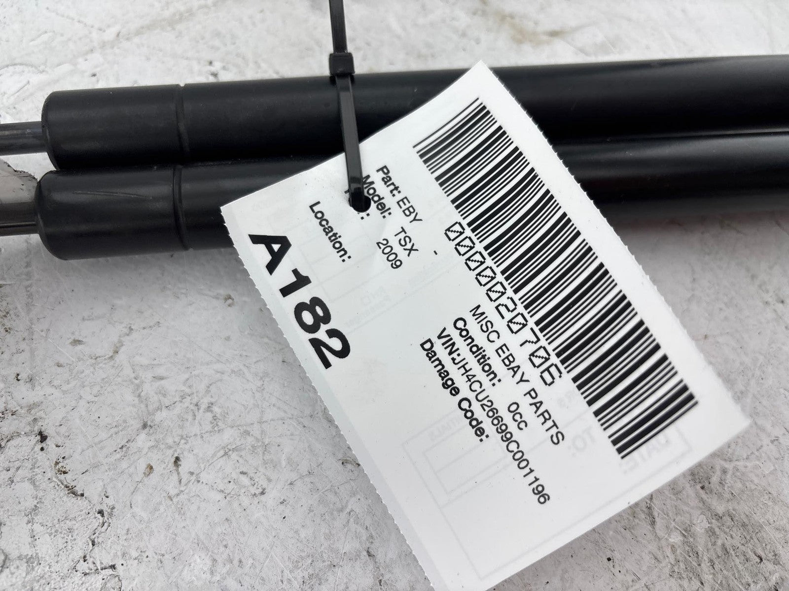 1984-1996 Chevrolet Corvette Coupe Rear Right And Left Hatch Support Strut OEM