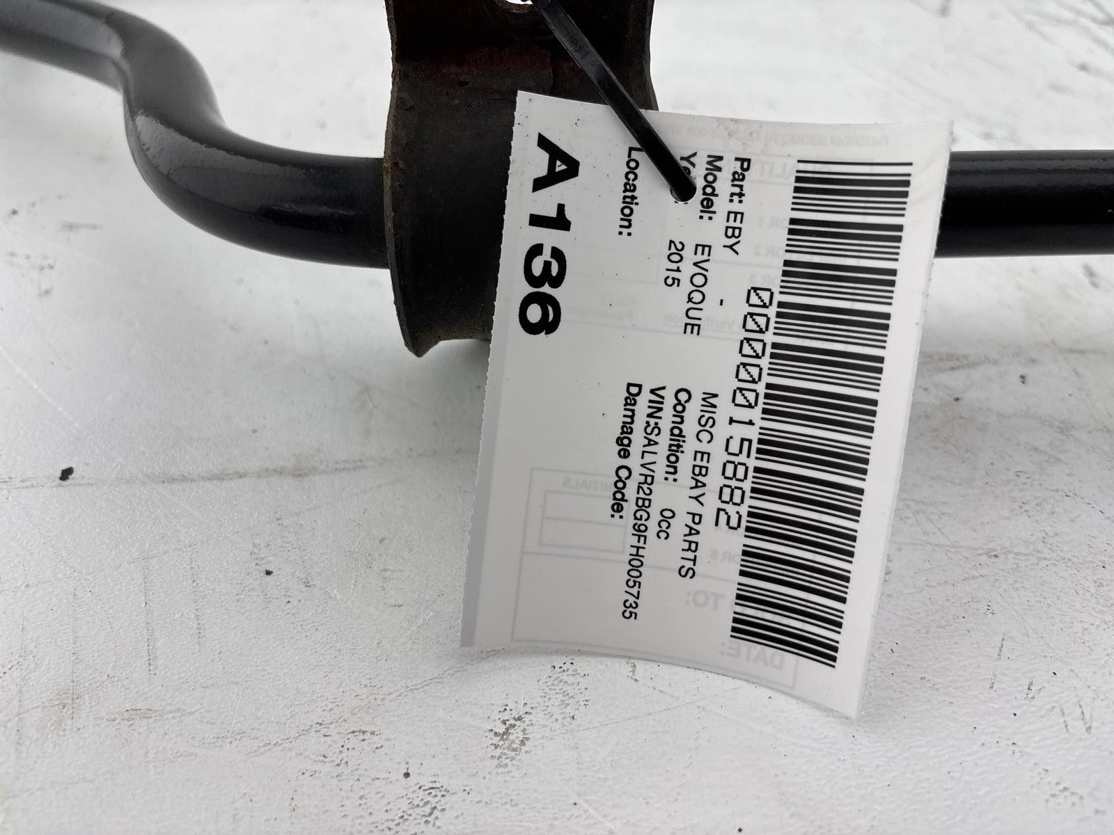 12-19 Range Rover Evoque Rear Stabilizer Sway Bar OEM