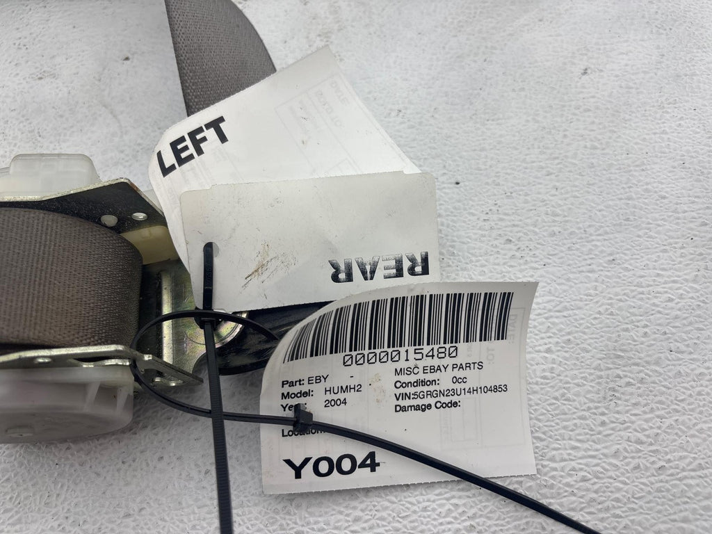 03-04 Hummer H2 Rear Left Driver Side Seat Belt Seatbelt Retractor Oem