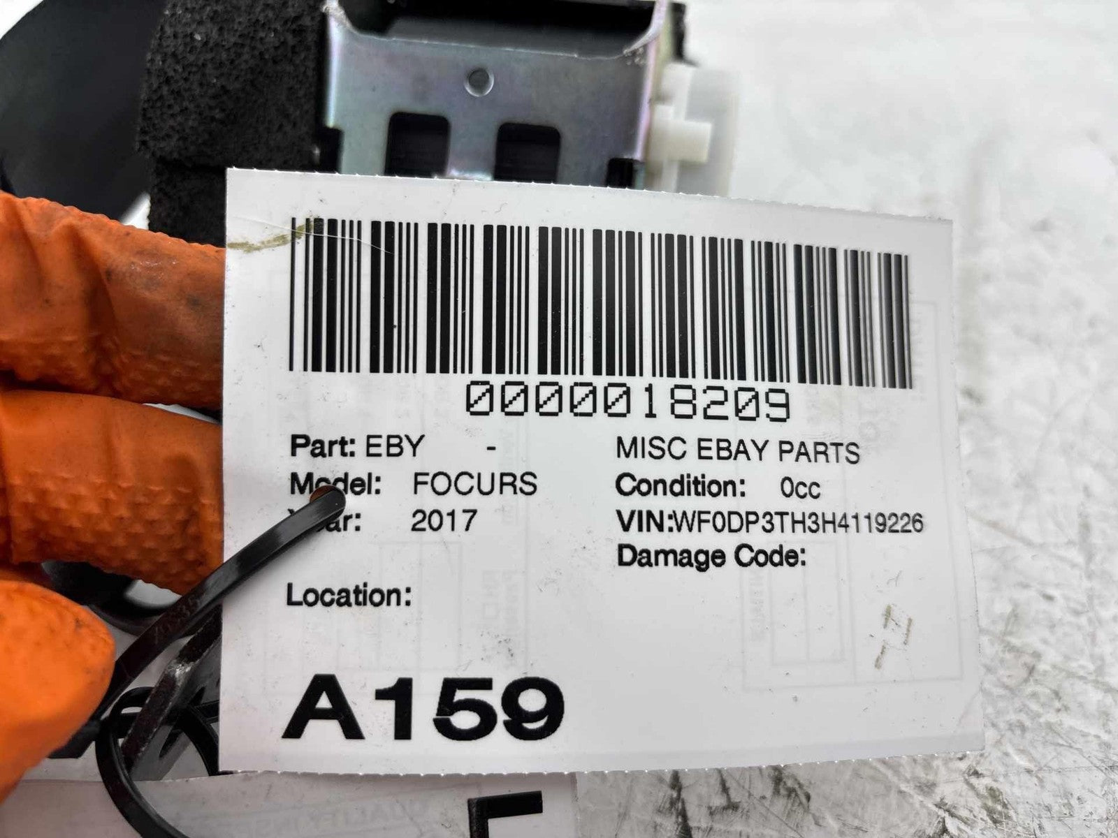 16-18 Ford Focus Rs Rear Left Seat Belt Oem