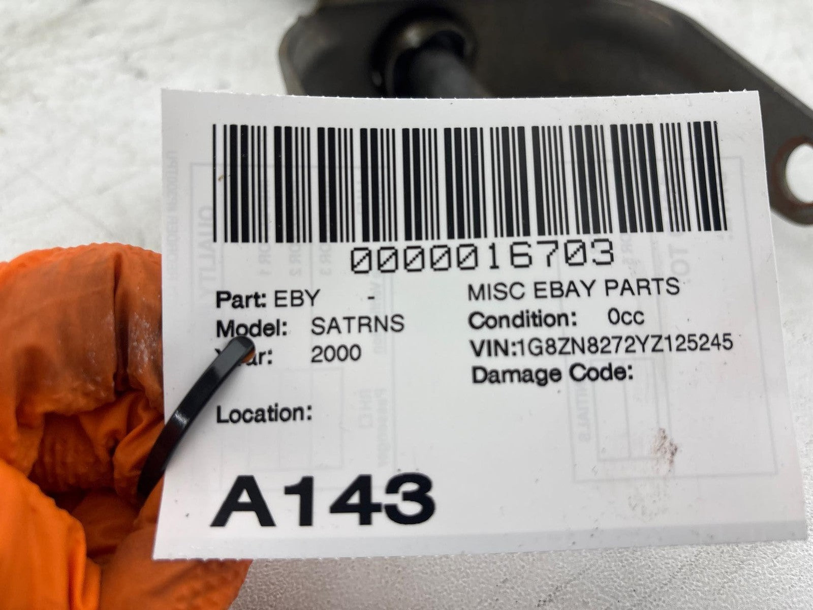 00-02 Saturn Sw2 Power Steering Column Assembly