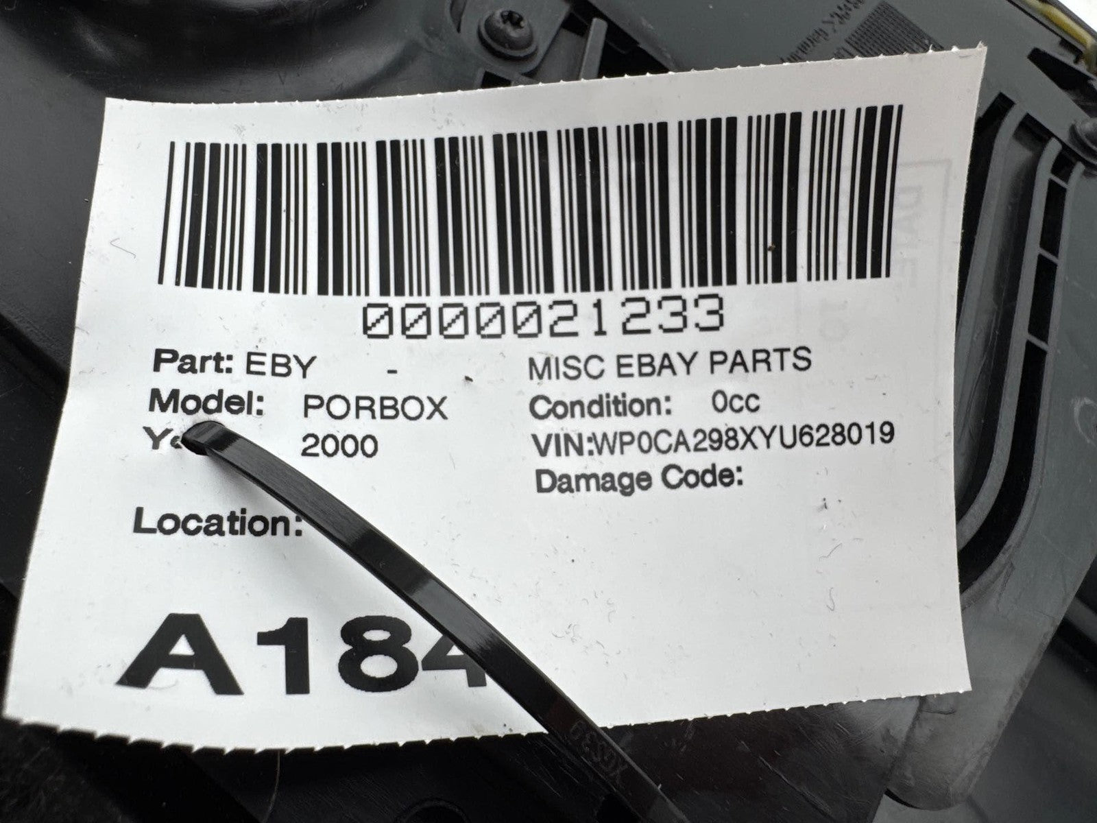 1997-2005 Porsche Boxster 986 Rear Shelf Storage Box Compartment OEM