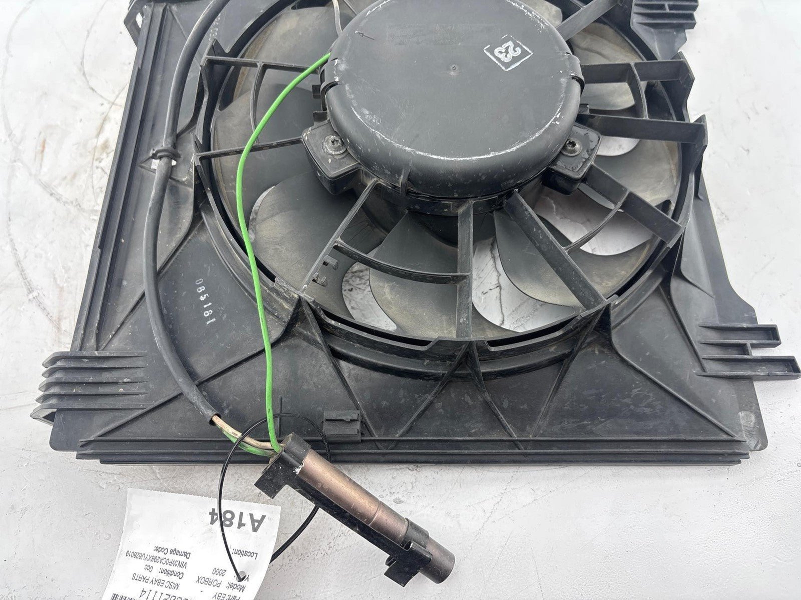 1997-2004 Porsche Boxster Radiator Cooling Fan Motor Assembly OEM