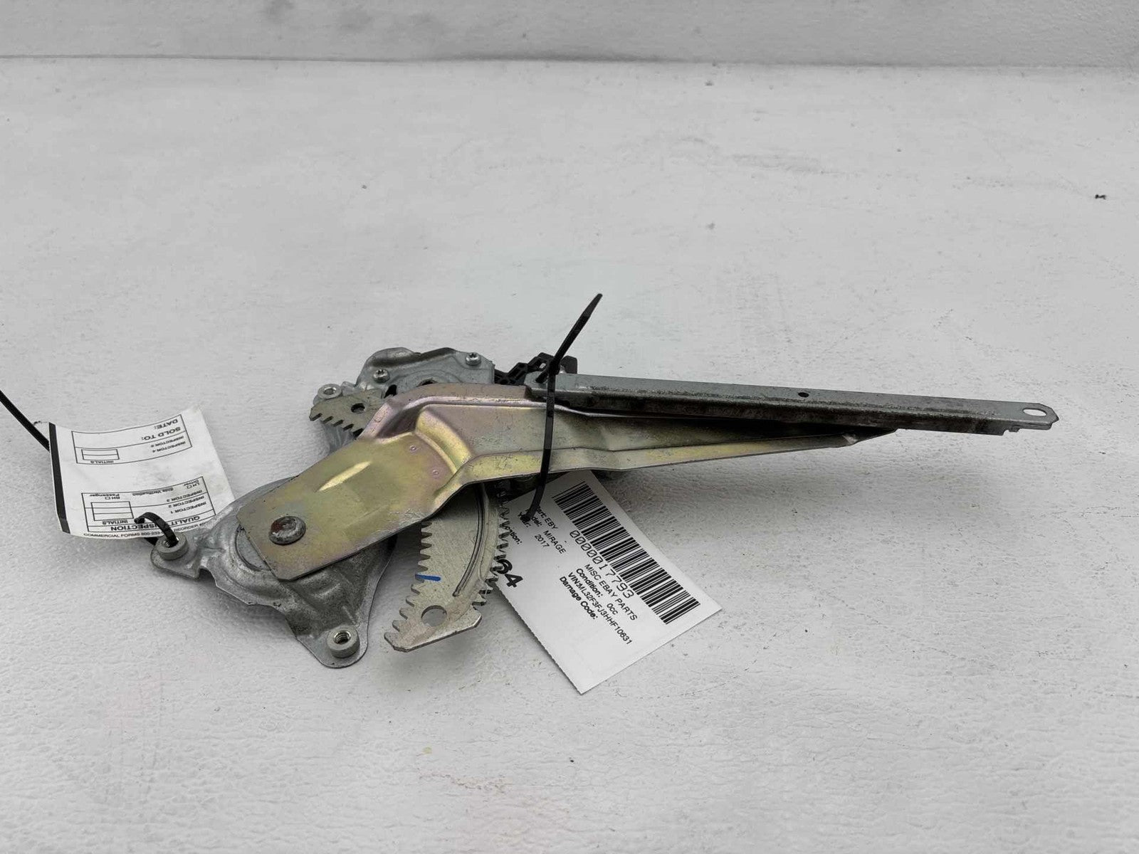 14-24 Mitsubishi Mirage G4 Rear Passenger Side Door Window Regulator