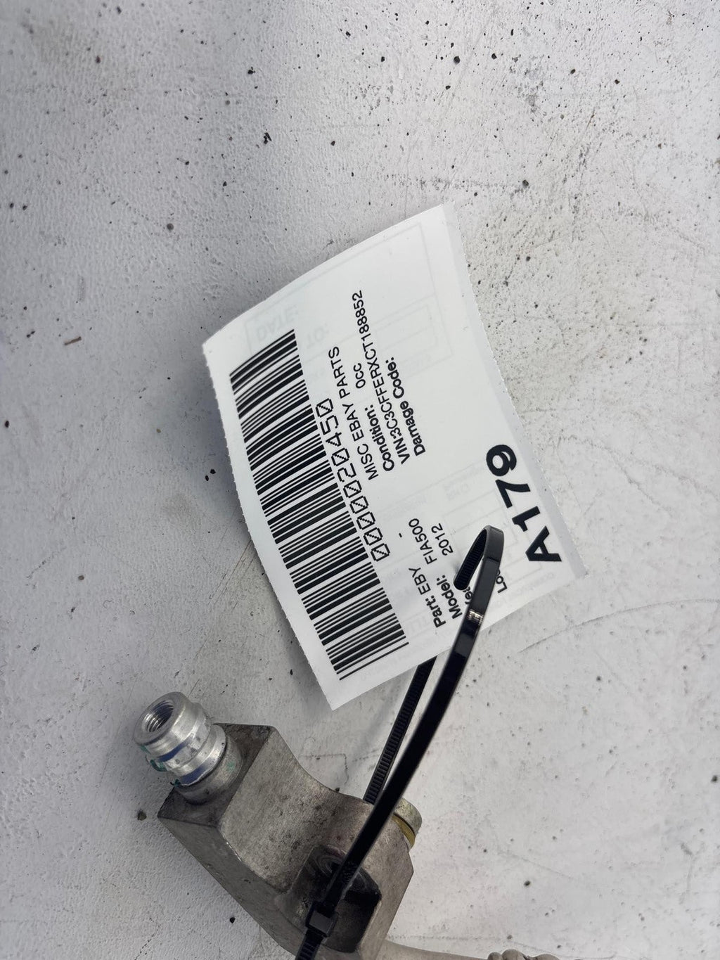 12-19 Fiat 500 A/C Suction Line Oem