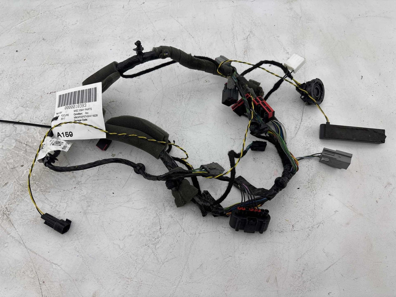 15-18 Ford Focus Oem Front Left Driver Side Door Cable Wire Wiring Harness