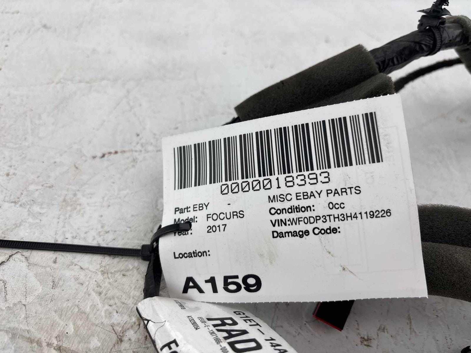 15-18 Ford Focus Oem Front Left Driver Side Door Cable Wire Wiring Harness