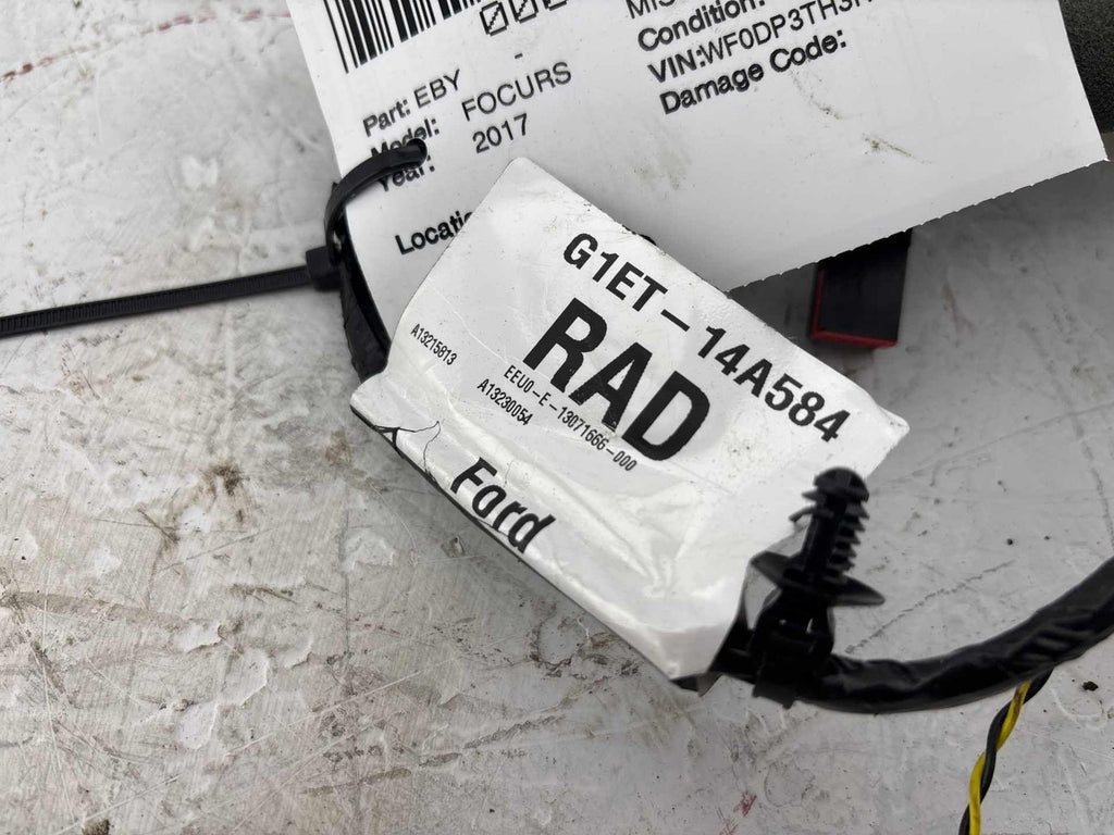 15-18 Ford Focus Oem Front Left Driver Side Door Cable Wire Wiring Harness