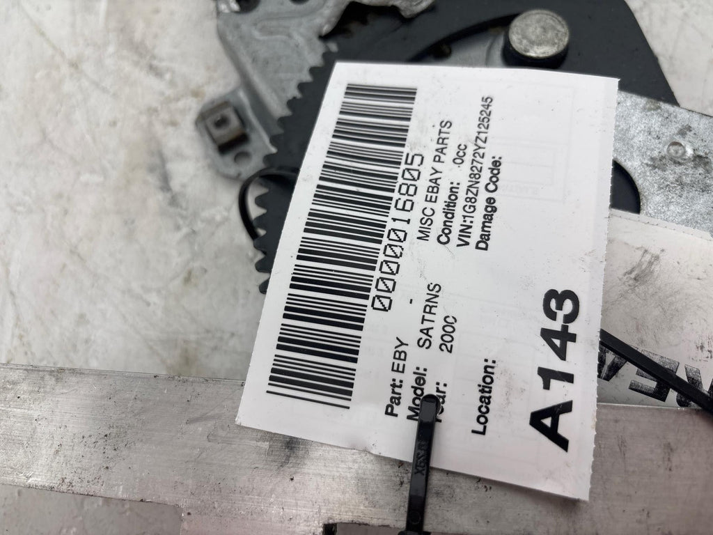 00-02 Saturn Sw2 Rear Driver Side Door Window Regulator Oem