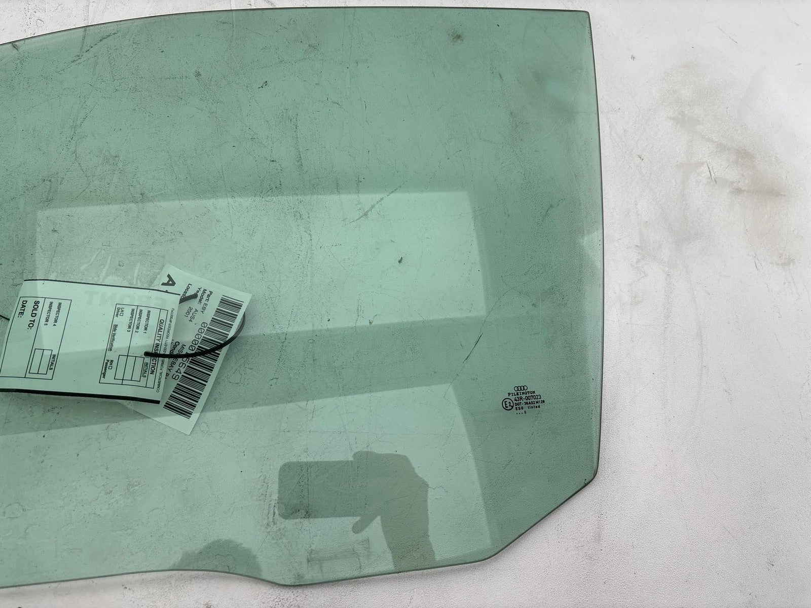 2000-2002 Audi S4 Front Left Door Window Glass Oem