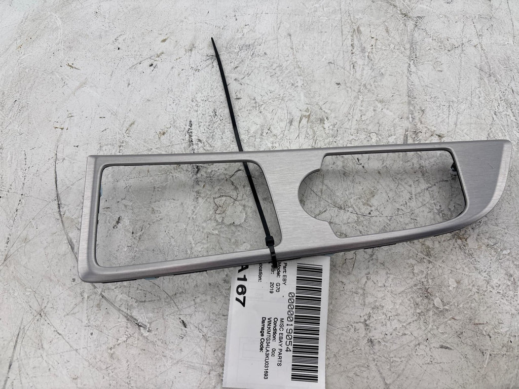 19-21 Genesis G70 Center Console Gear Selector Shifter Trim Panel Bezel Oem