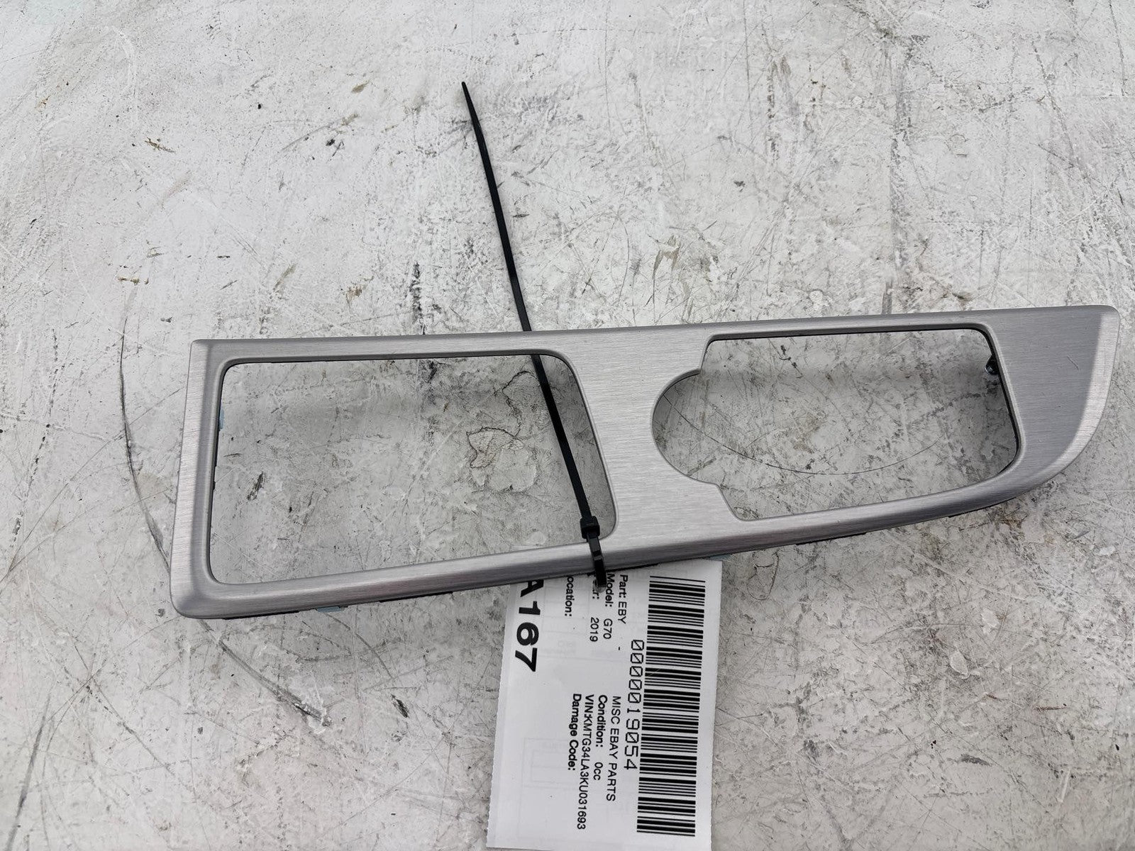 19-21 Genesis G70 Center Console Gear Selector Shifter Trim Panel Bezel Oem