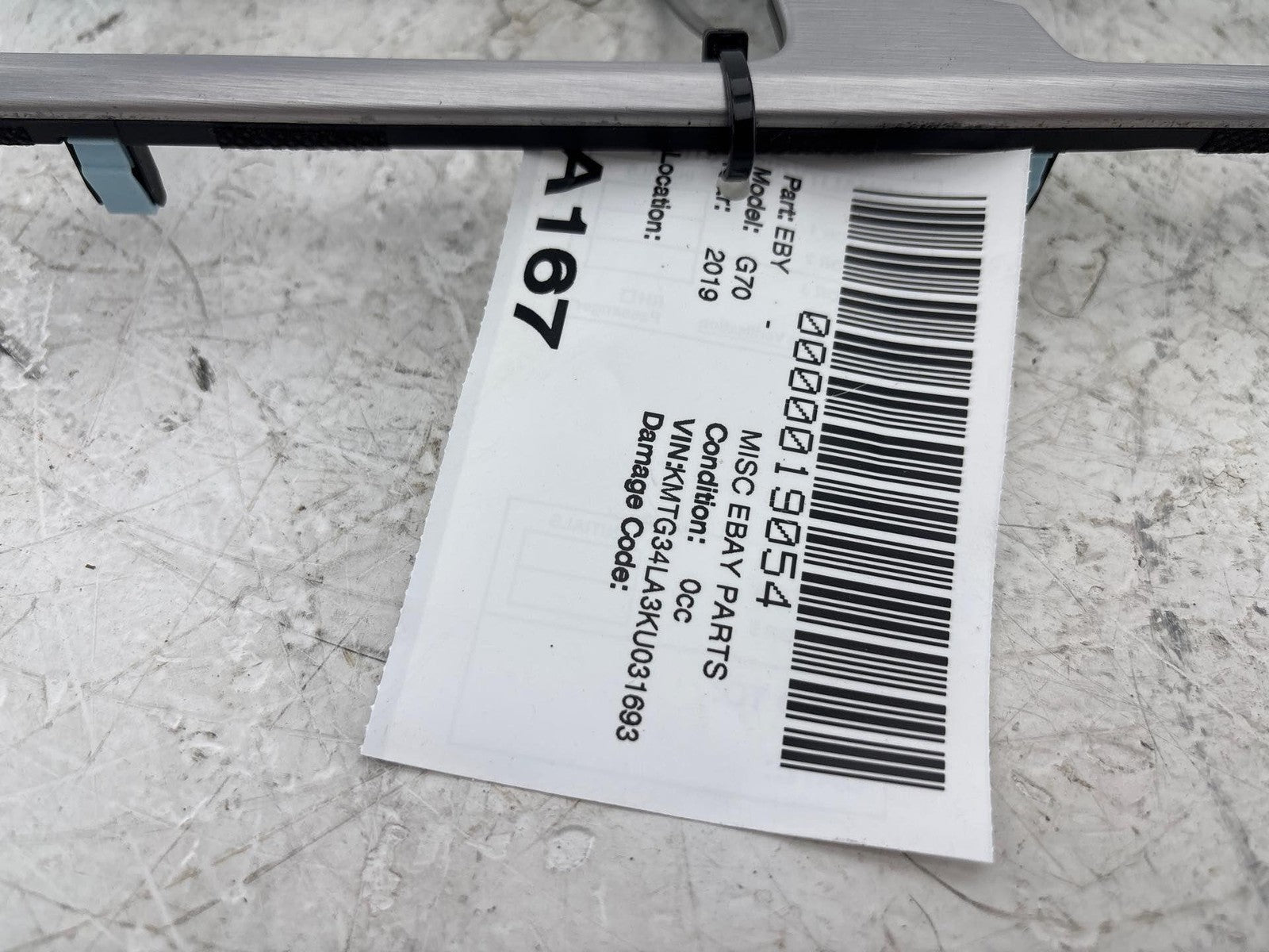 19-21 Genesis G70 Center Console Gear Selector Shifter Trim Panel Bezel Oem