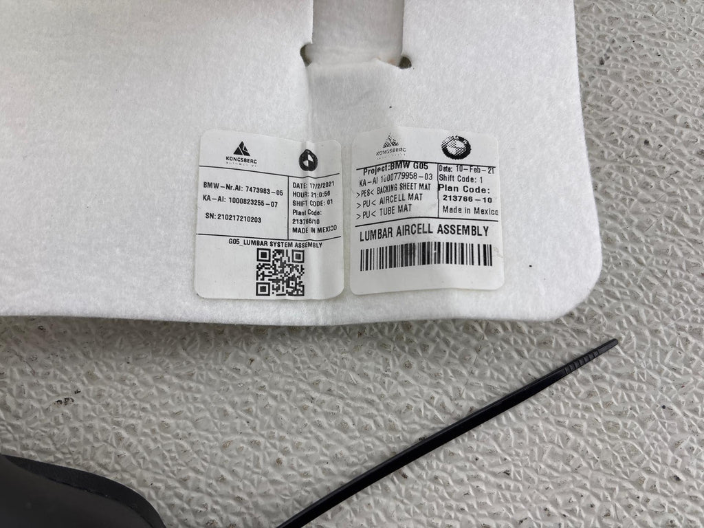 20-24 Bmw X5 Front Right Seat Lumbar Support 52107473983 Oem