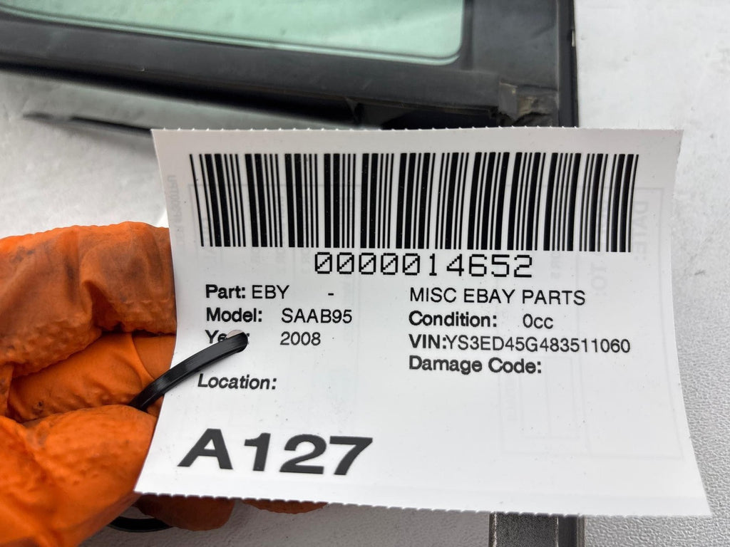 1999-2010 Saab 9-5 Aero Passenger Right Rear Door Vent Glass Oem