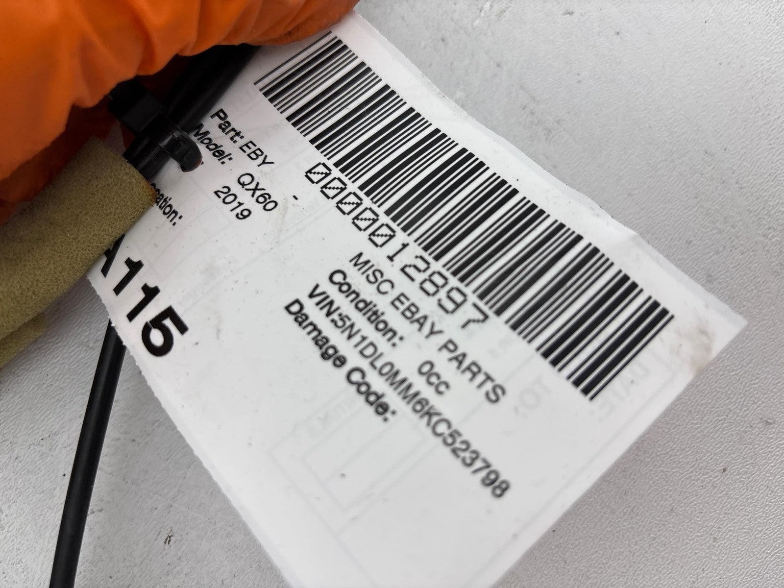 14-20 Infiniti Qx60 Rear Left Side Door Outside Handle W/Lock Latch Actuator Oem