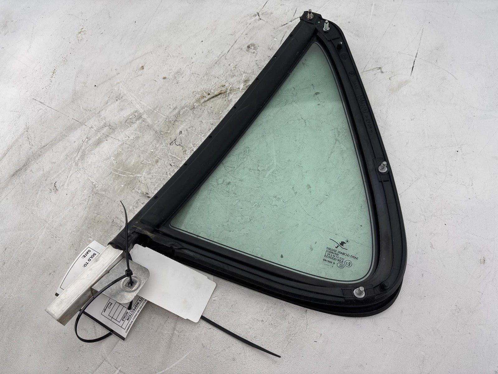 1999-2010 Saab 9-5 Aero Passenger Right Rear Door Vent Glass Oem