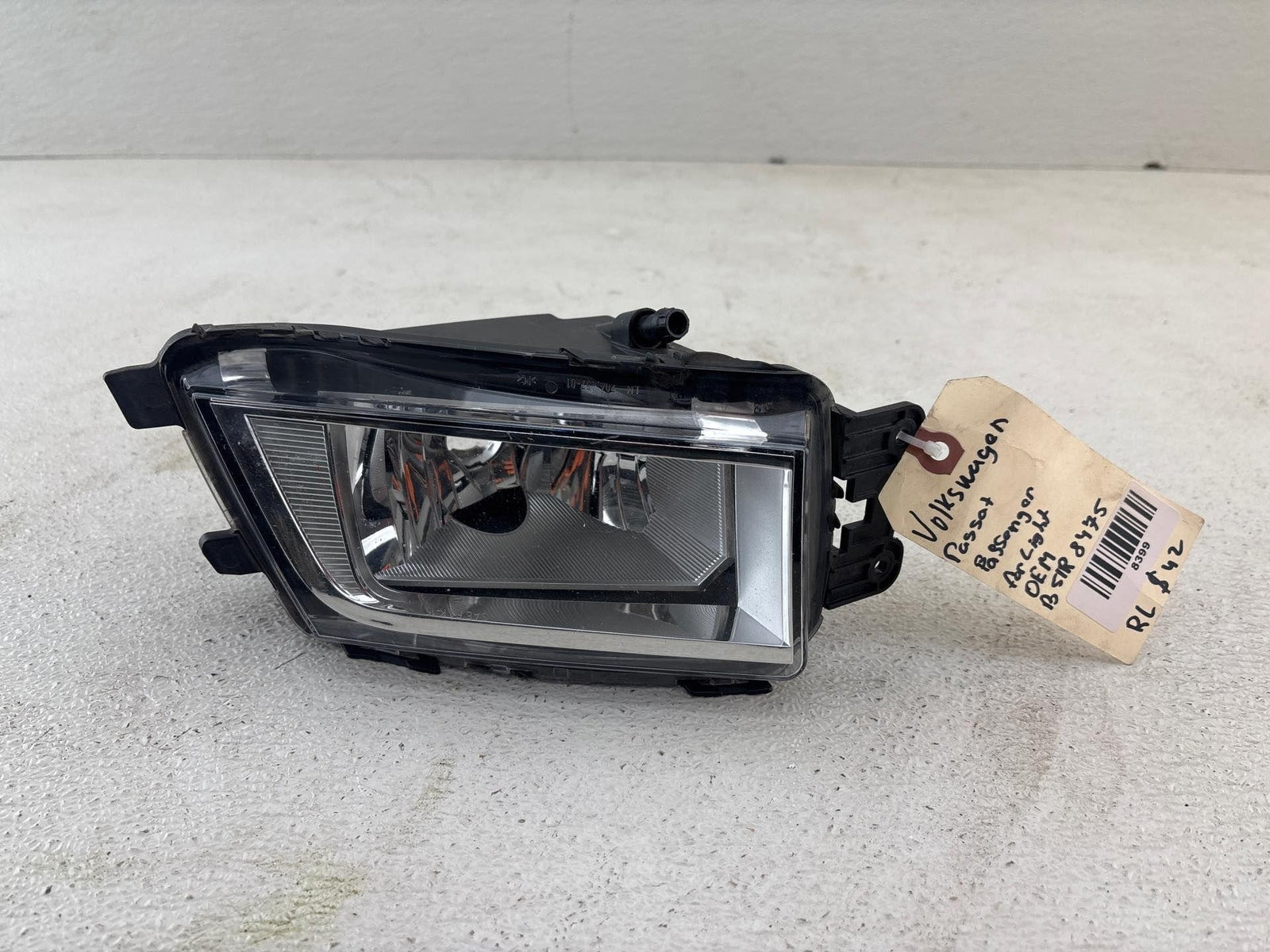 12-15 Volkswagen Passat. Fog Front Lamp. Left Side Clear Lens Halogen 561941699C