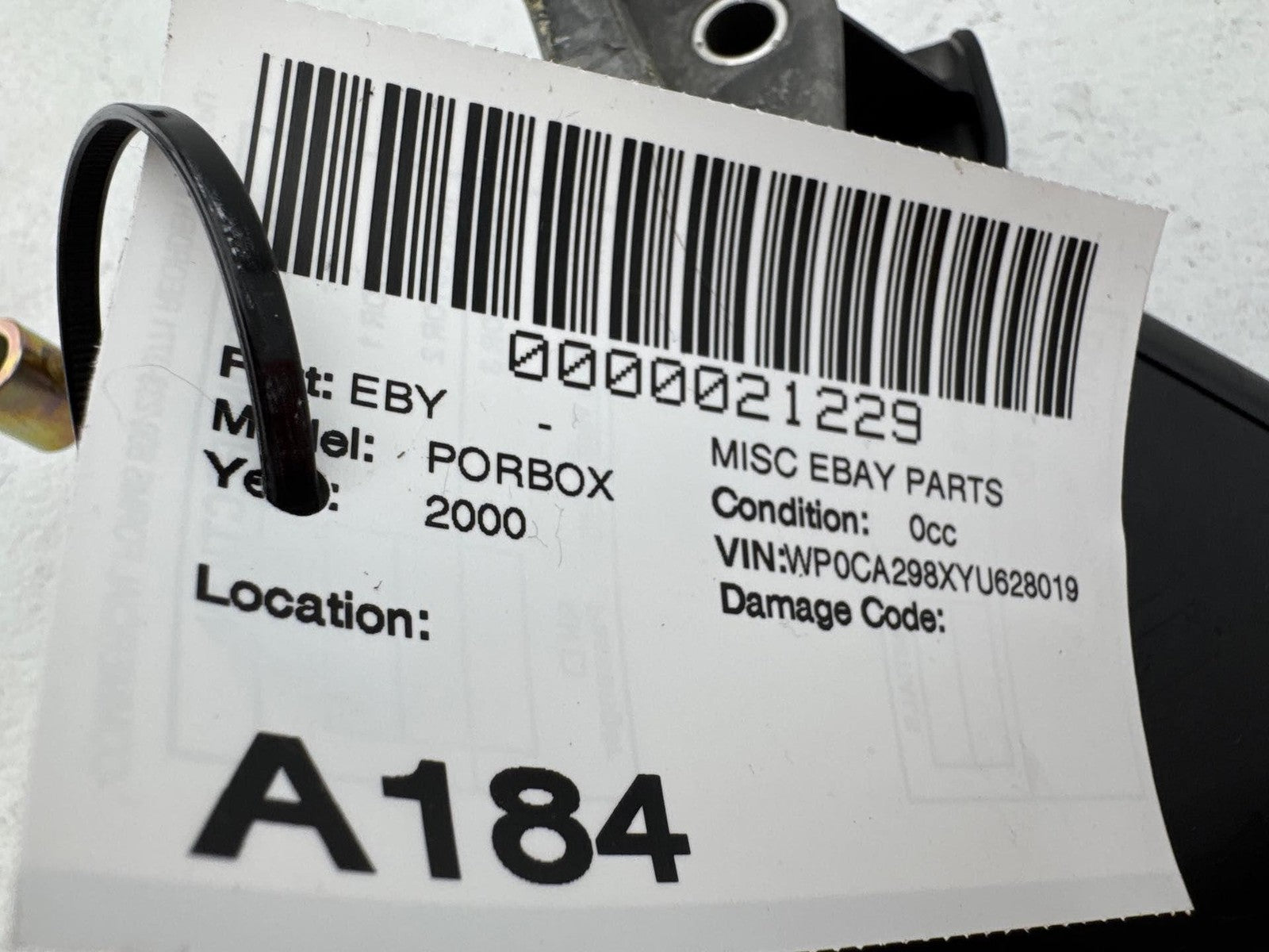 1997 - 2004 Porsche Boxster Emergency Park Parking Brake Handle Lever OEM