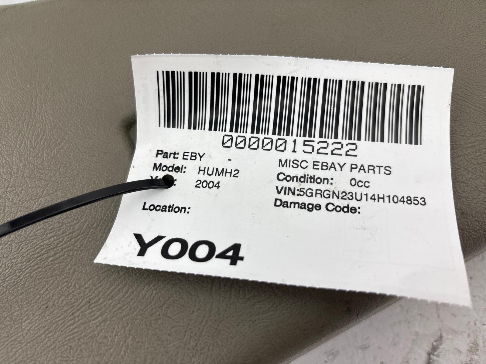 03-07 Hummer H2 Passenger Side Right Rh B Pillar Trim Panel Oem