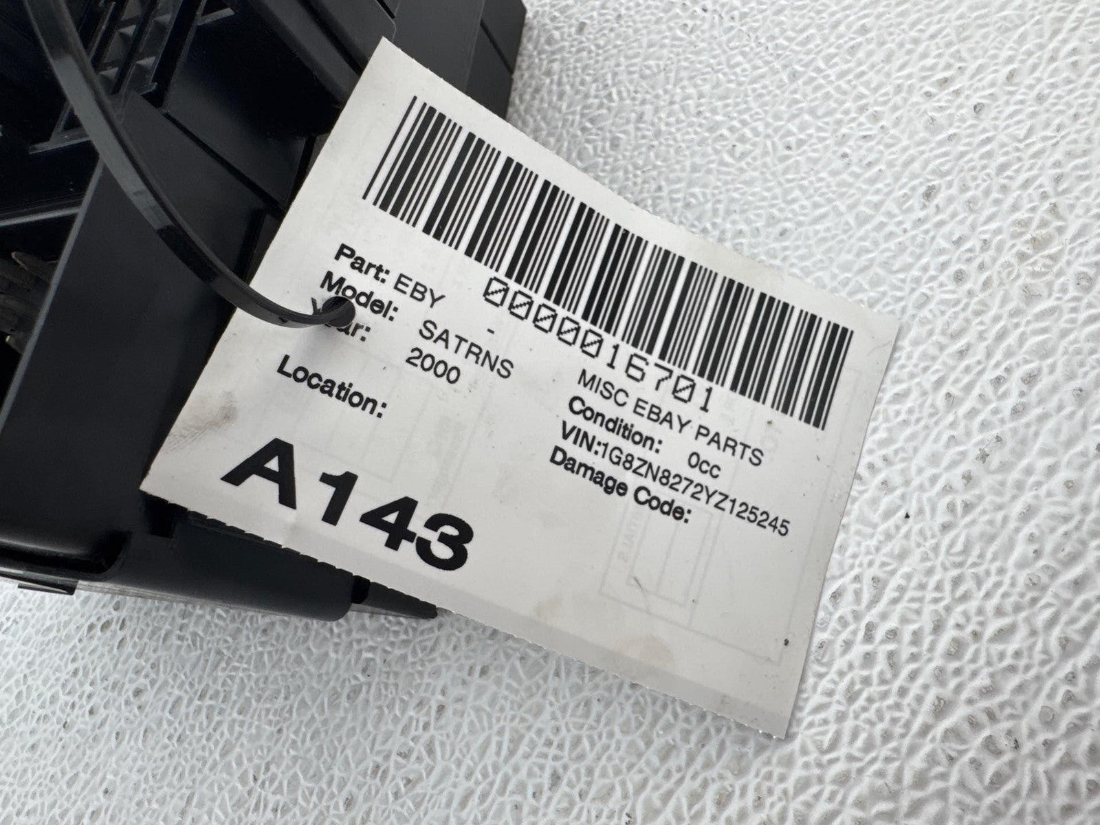 00-02 Saturn Sw2 Cabin Fuse Box