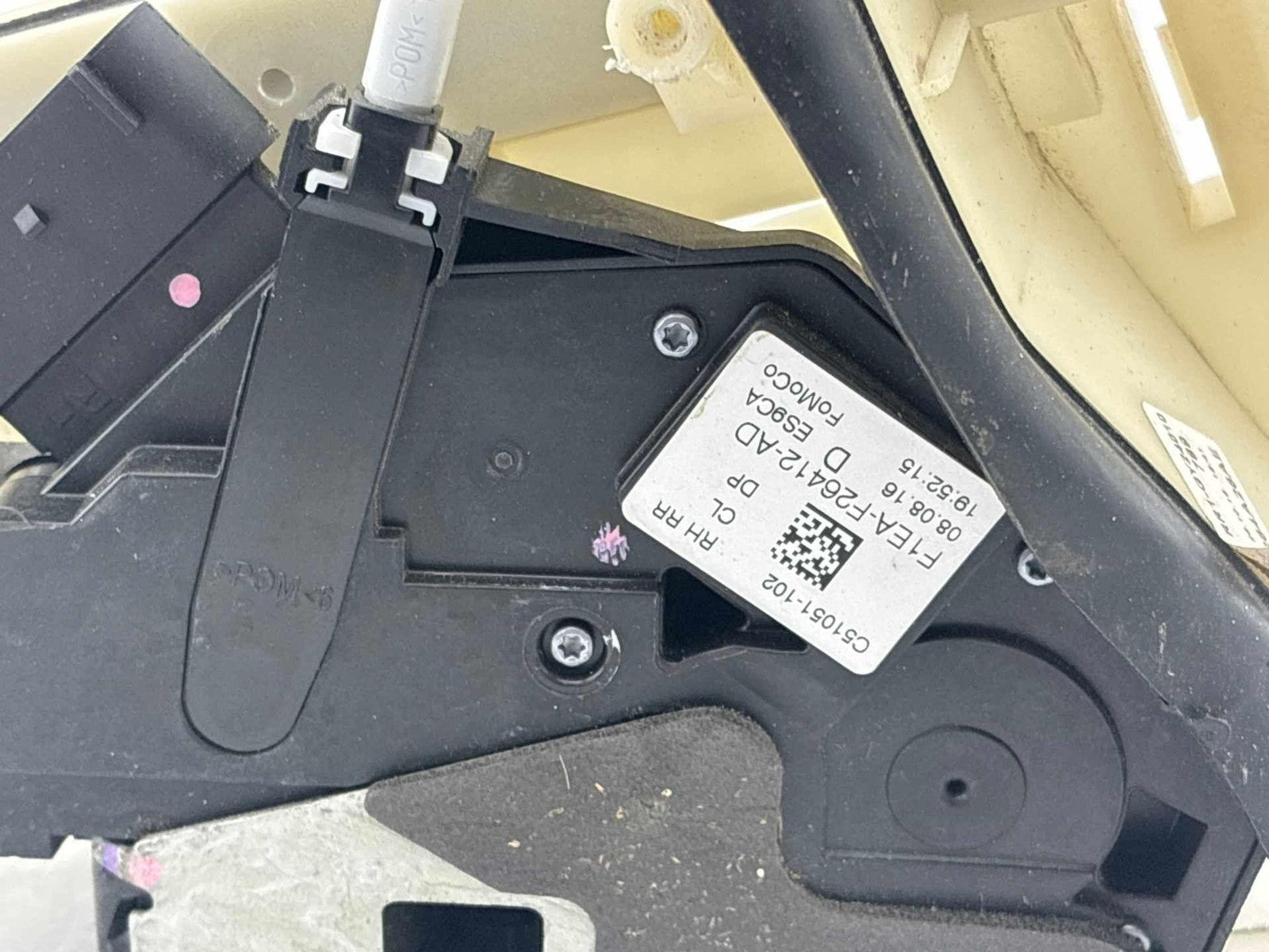 12-18 Ford Focus Rs Rear Right Door Lock Latch Actuator Oem