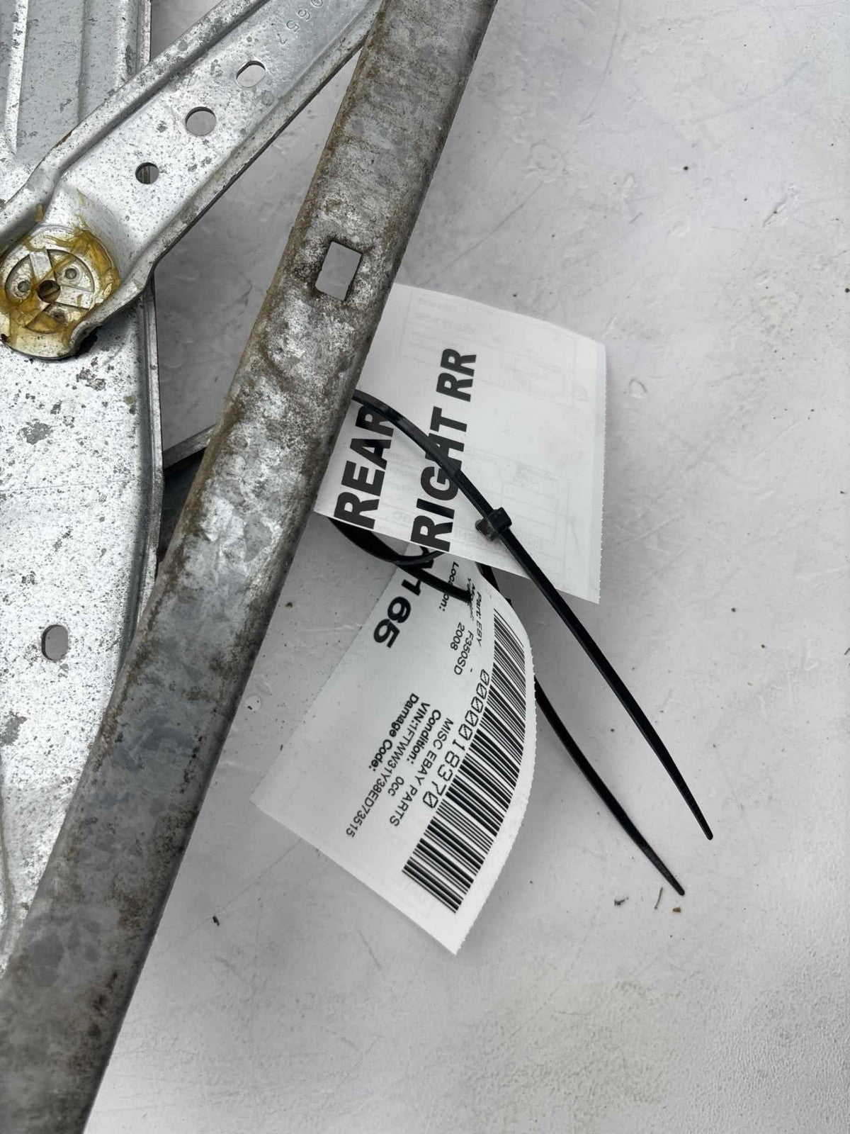 1099-2012 Ford F-350/F-250Sd Rear Right Door Window Regulator Oem