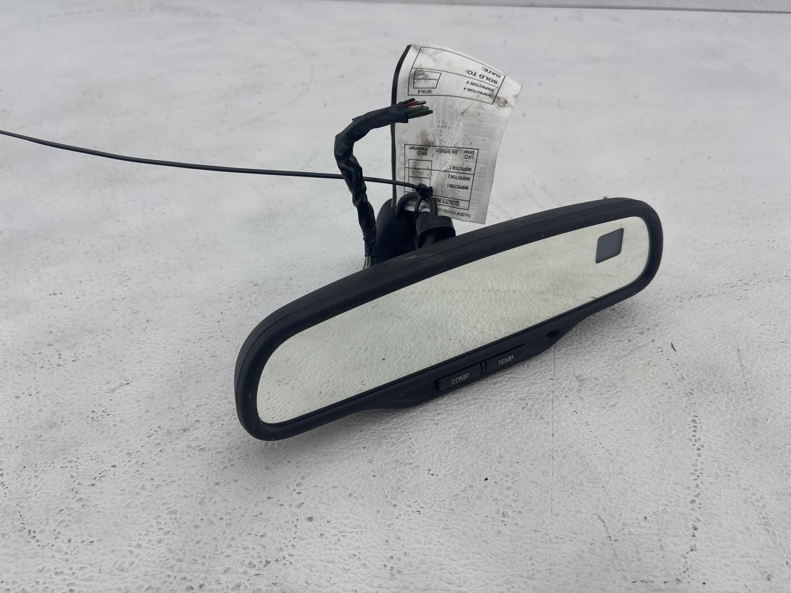 03-09 Hummer H2 Front Upper Interior Rear View Mirror Black Oem