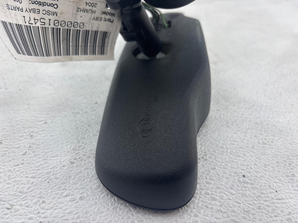 03-09 Hummer H2 Front Upper Interior Rear View Mirror Black Oem