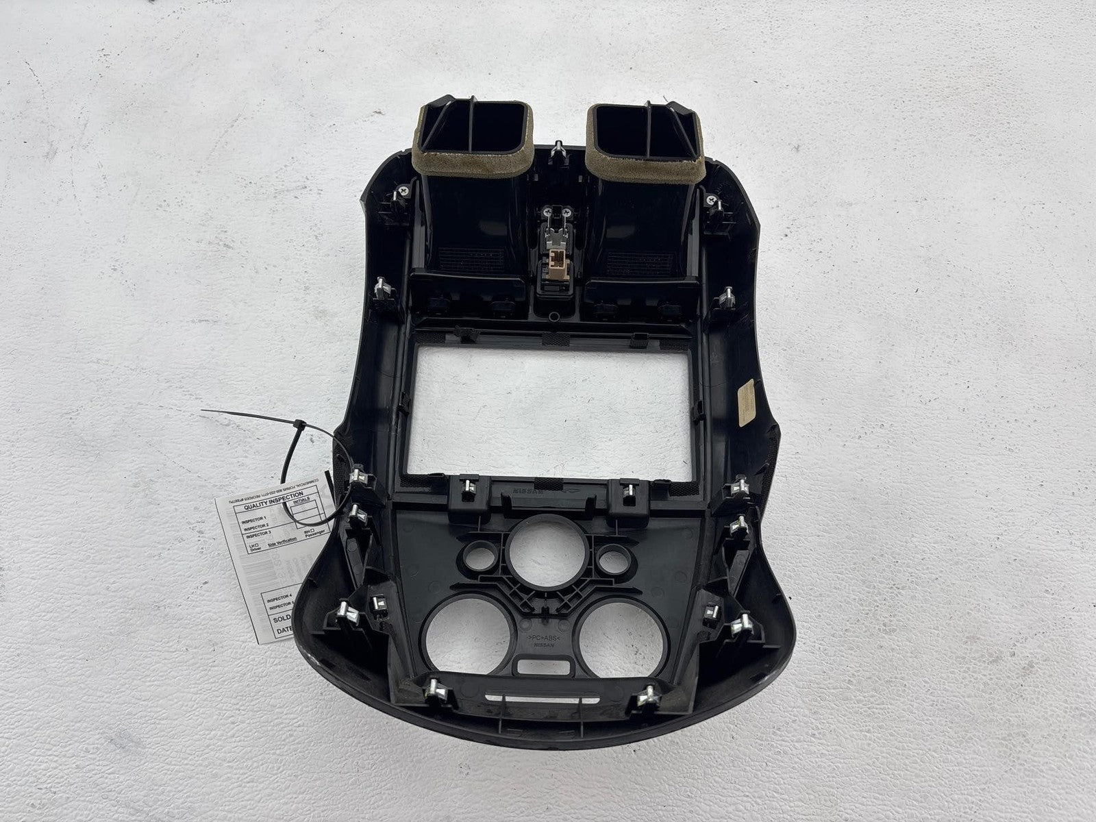 14-19 Nissan Versa Hatchback Center Dash Radio Bezel Climate Control Trim Oem