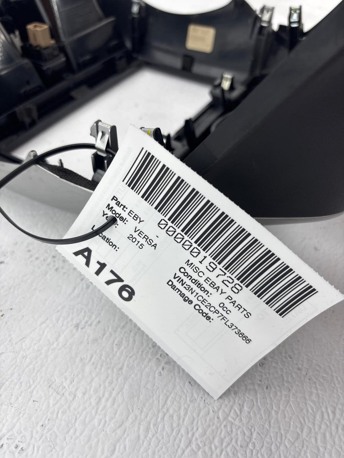 14-19 Nissan Versa Hatchback Center Dash Radio Bezel Climate Control Trim Oem