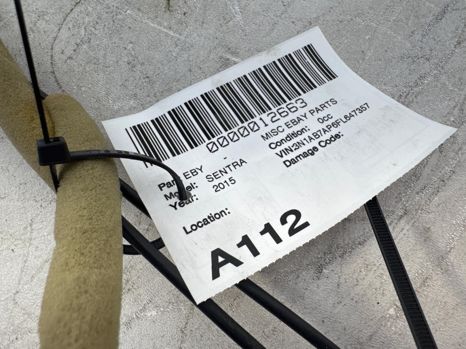 13-19 Nissan Sentra Rear Right Passenger Side Exterior Door Handle Oem