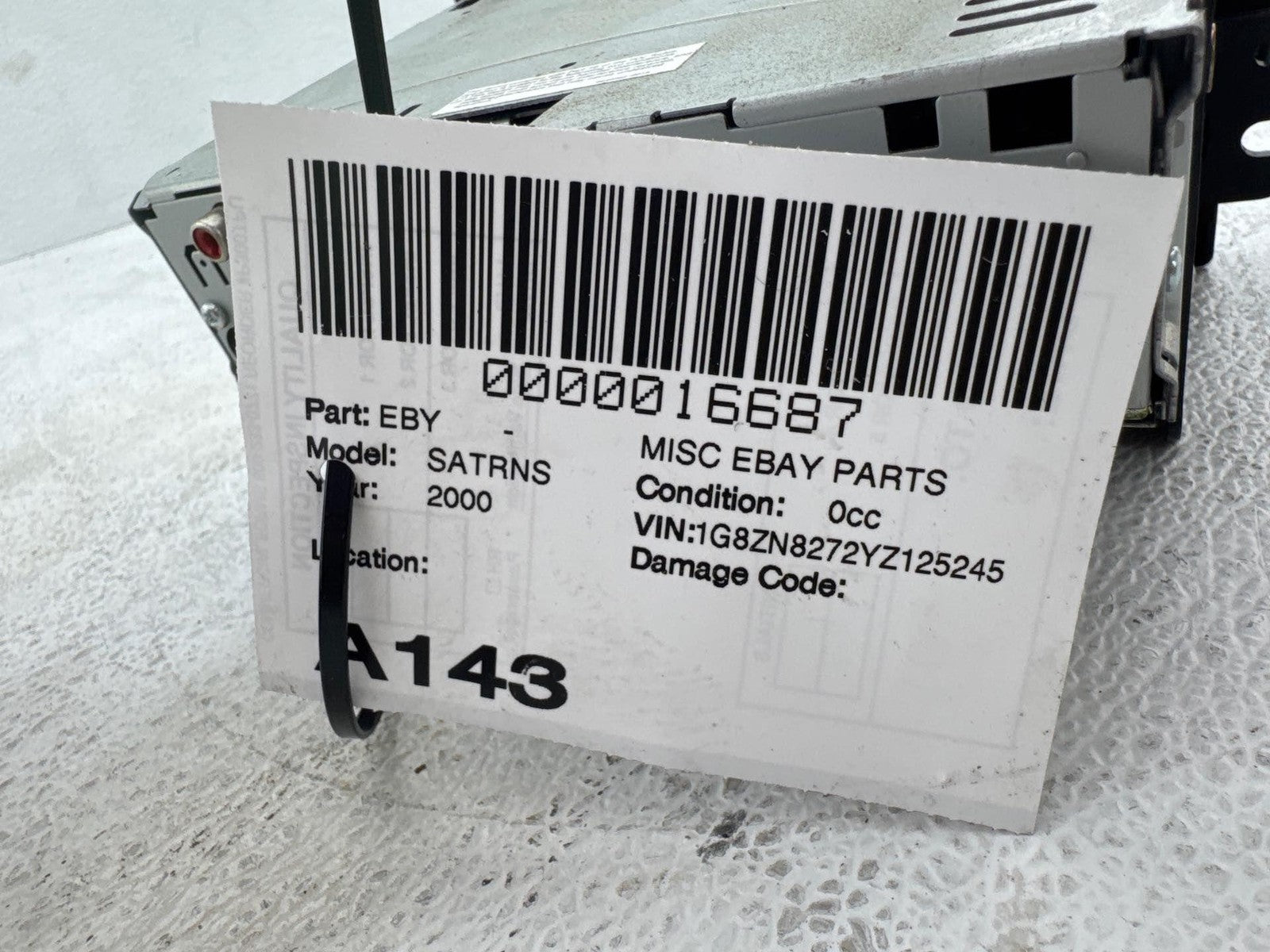 2000-2005 Saturn S-Series Am Fm Radio Cd Compact Disc Player Stereo Oem