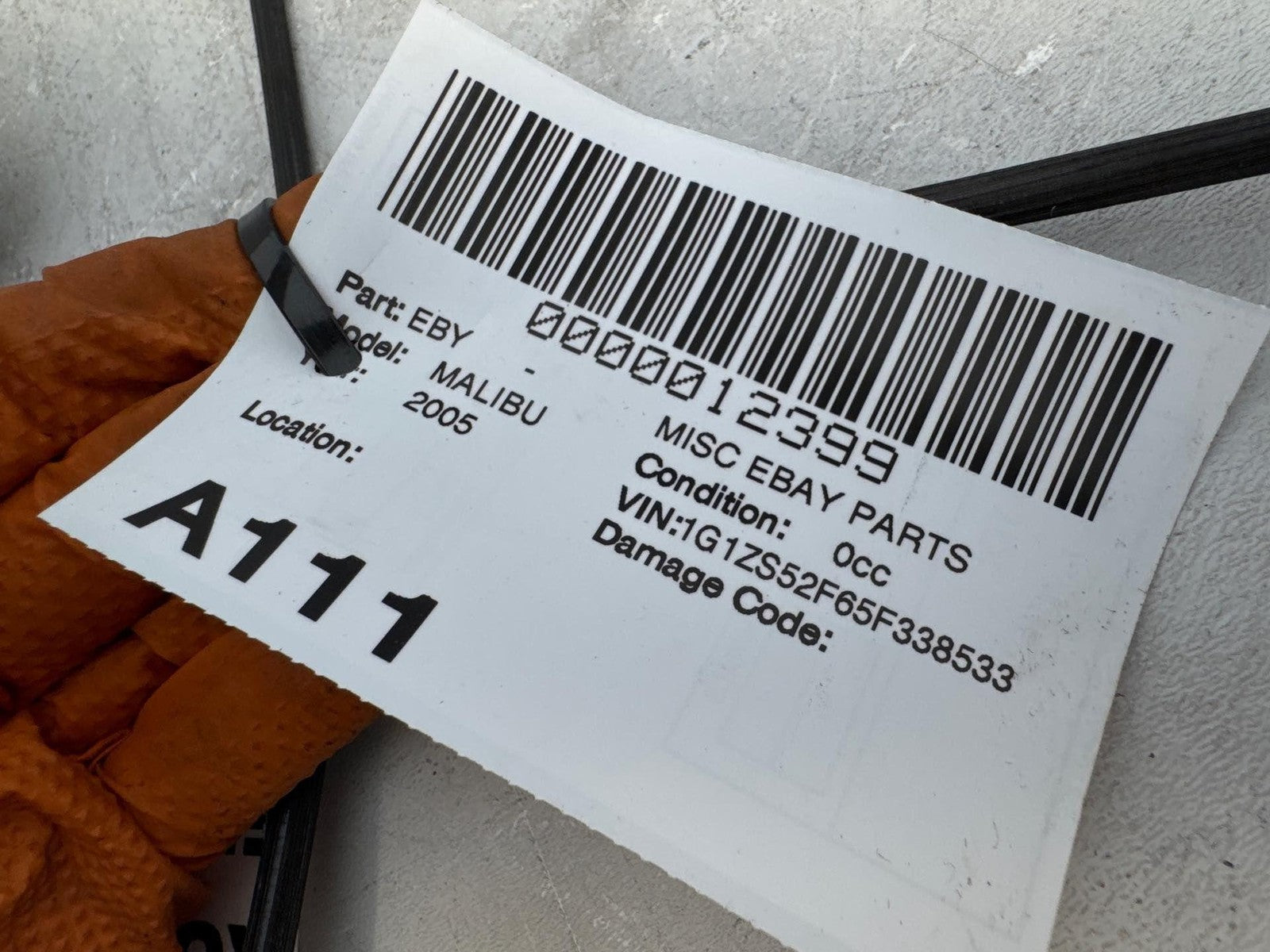 04-08 Chevrolet Malibu Front Left Door Window Regulator