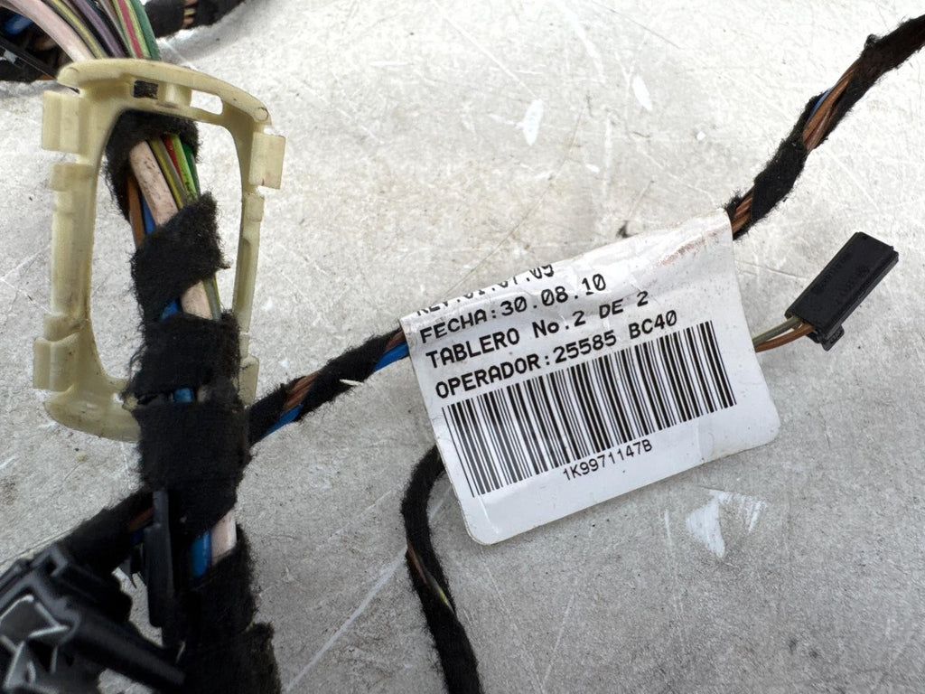 10-14 Volkswagen Jetta Sportwagen Rear Left Tail Gate Wire Harness Oem