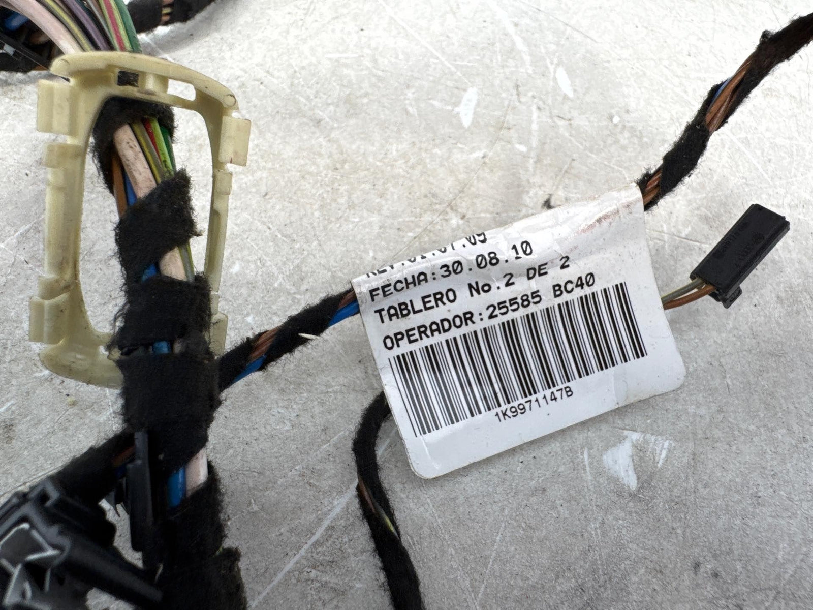 10-14 Volkswagen Jetta Sportwagen Rear Left Tail Gate Wire Harness Oem