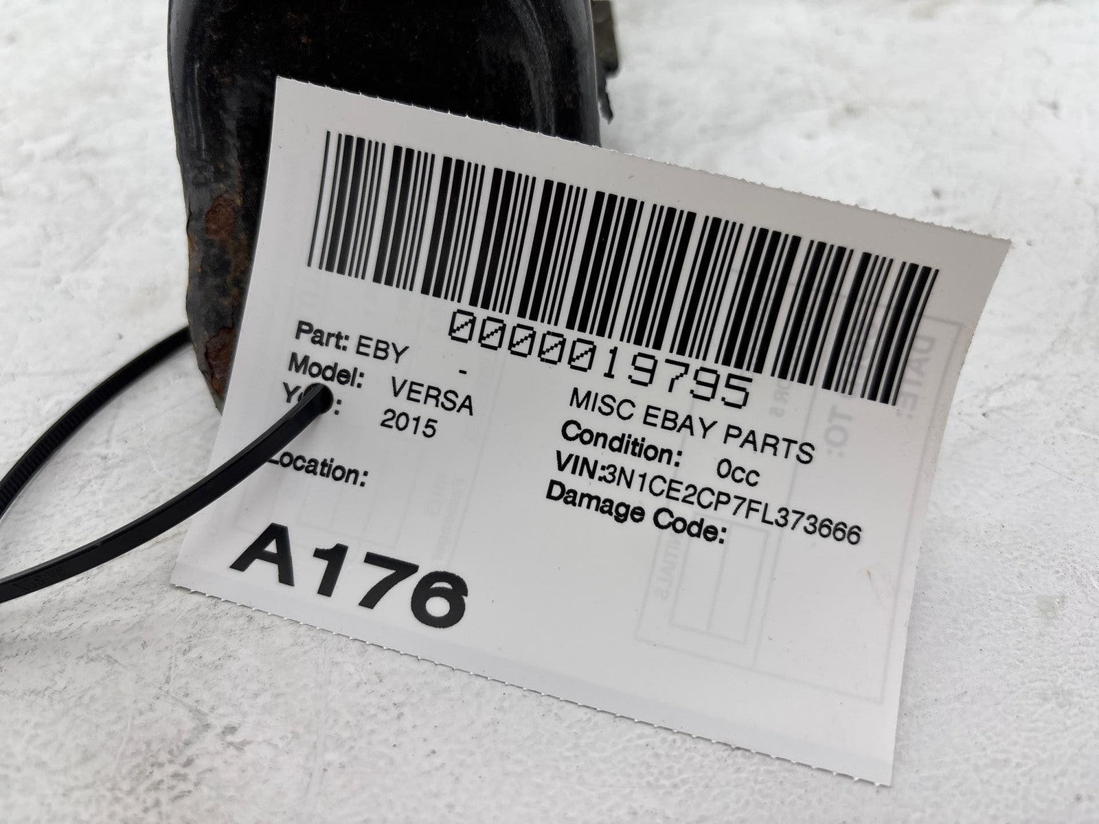 14-19 Nissan Versa Hatchback Front Left Seat Mounting Track Sliders Rails Oem