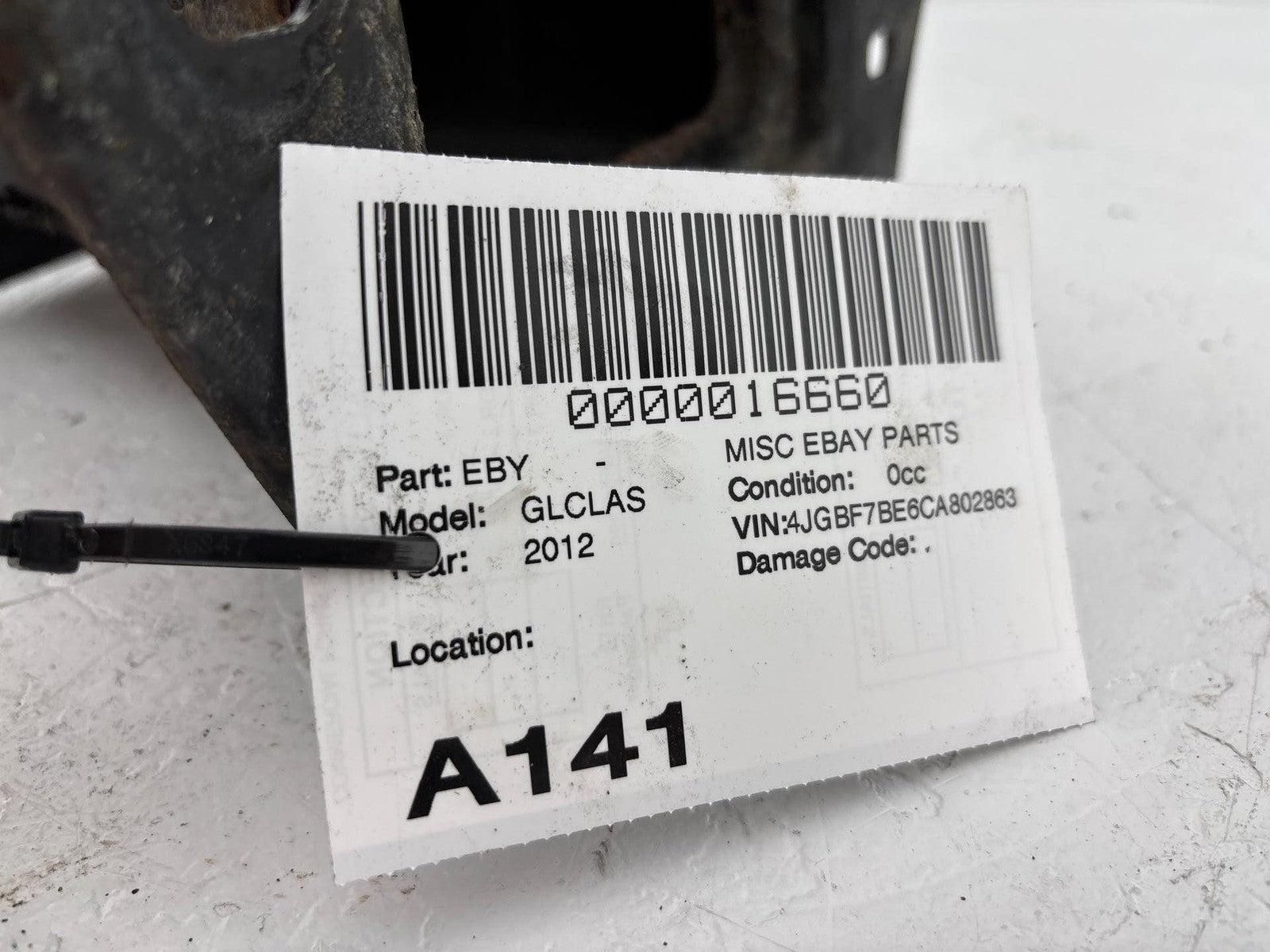 07-12 Mercedes Gl450 Front Right Side Bumper Reinforcement Bracket Oem