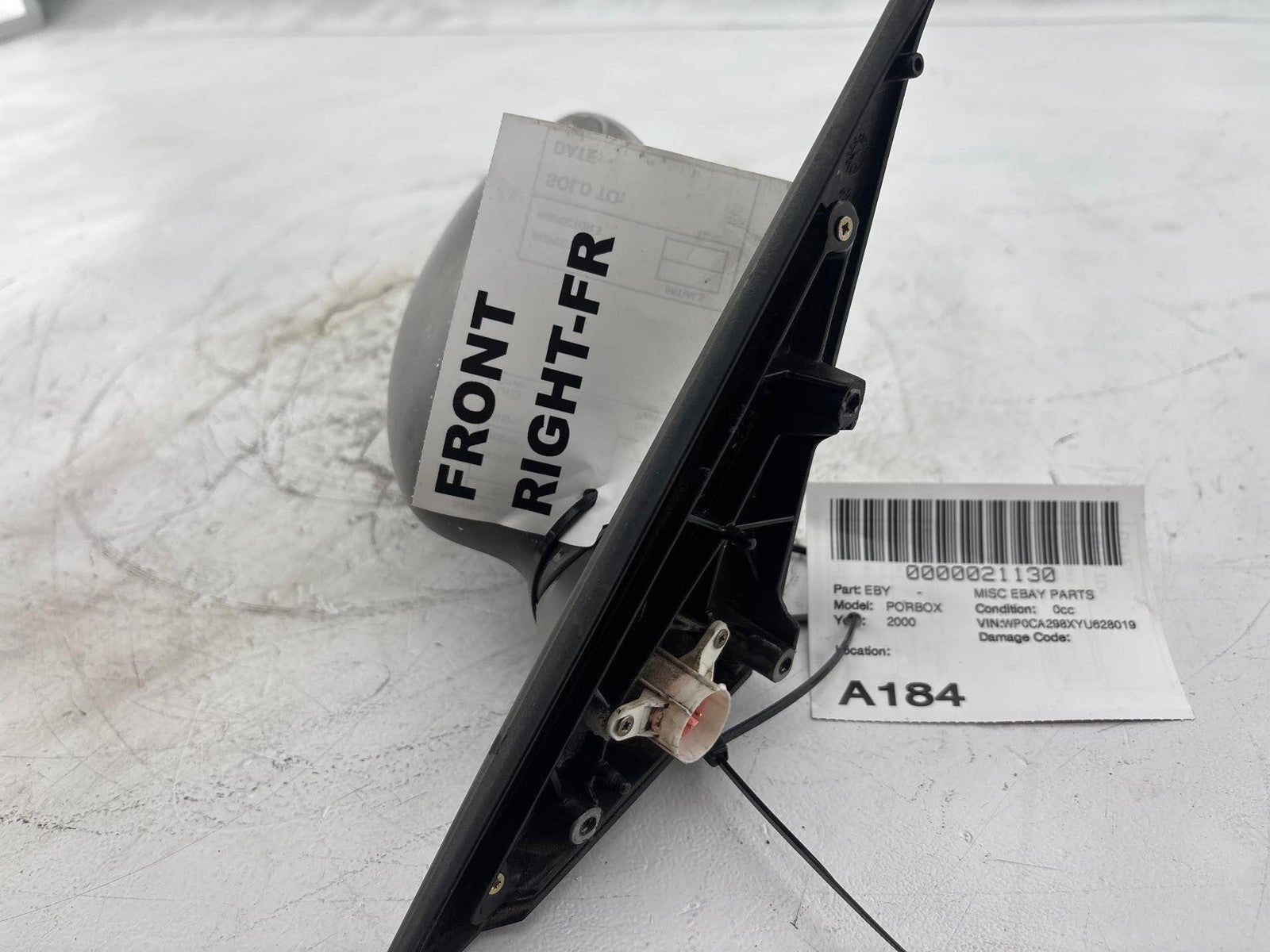 1997-2004 Porsche Boxster Right Passenger Side Rear View Door Mirror OEM