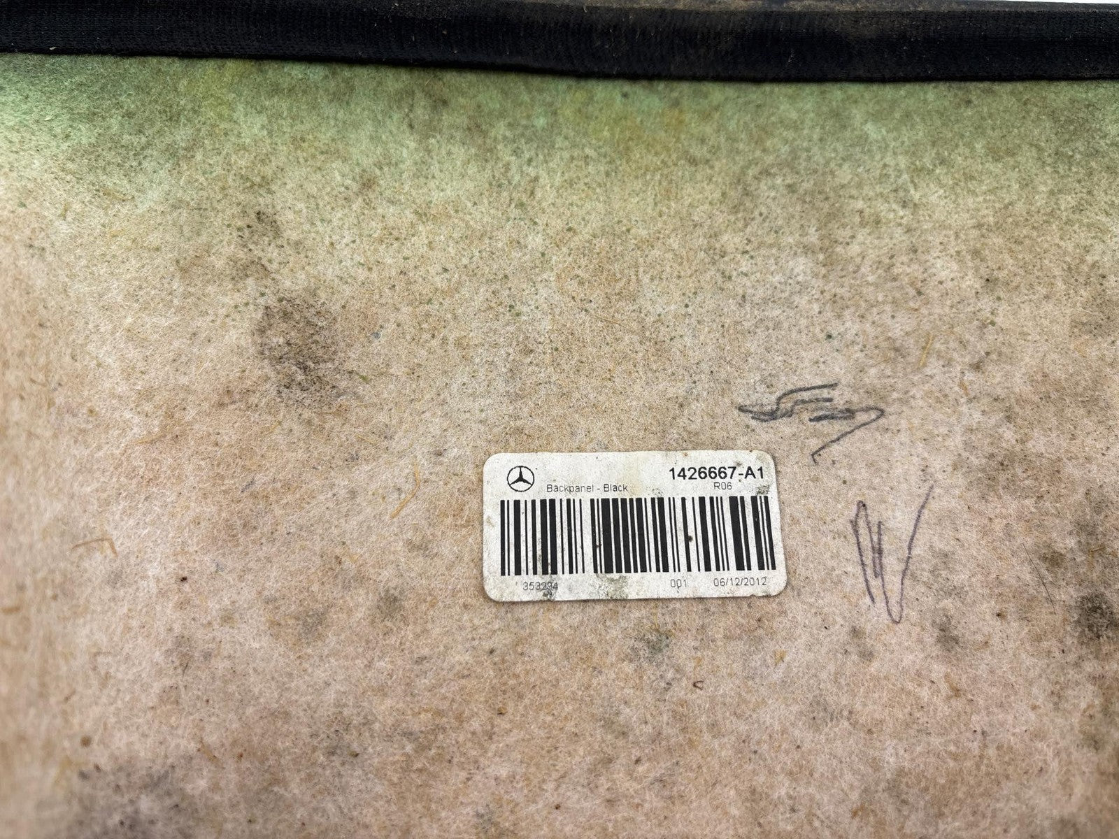 07-12 Mercedes Gl450 Front Seat Back Trim Cover Panel Oem