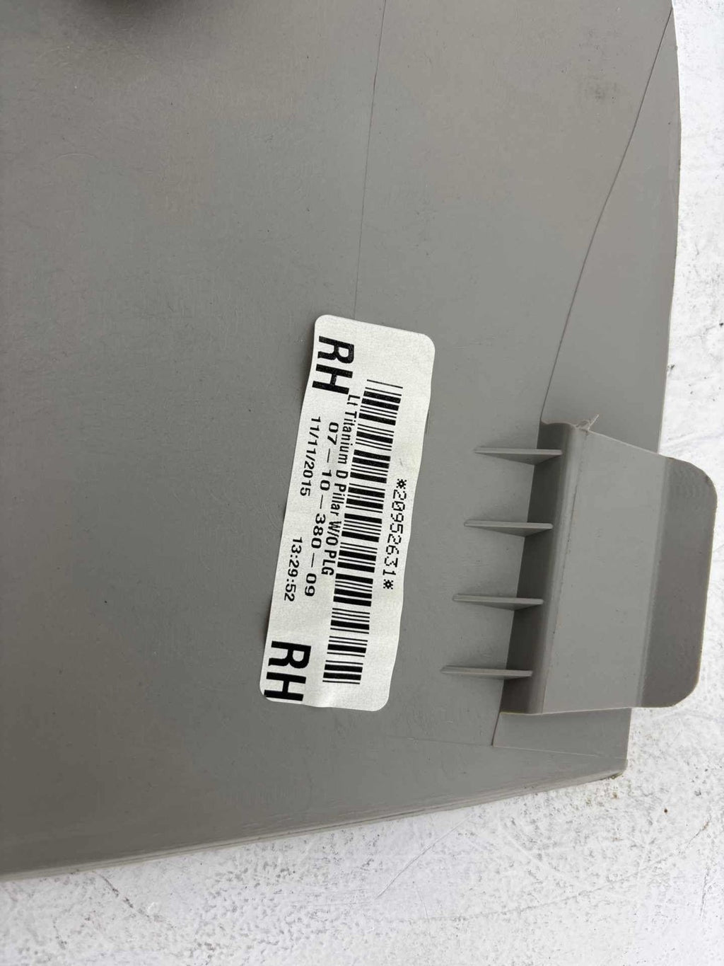 07-17 Gmc Acadia D Pillar Upper Roof Right Quarter Rear Oem