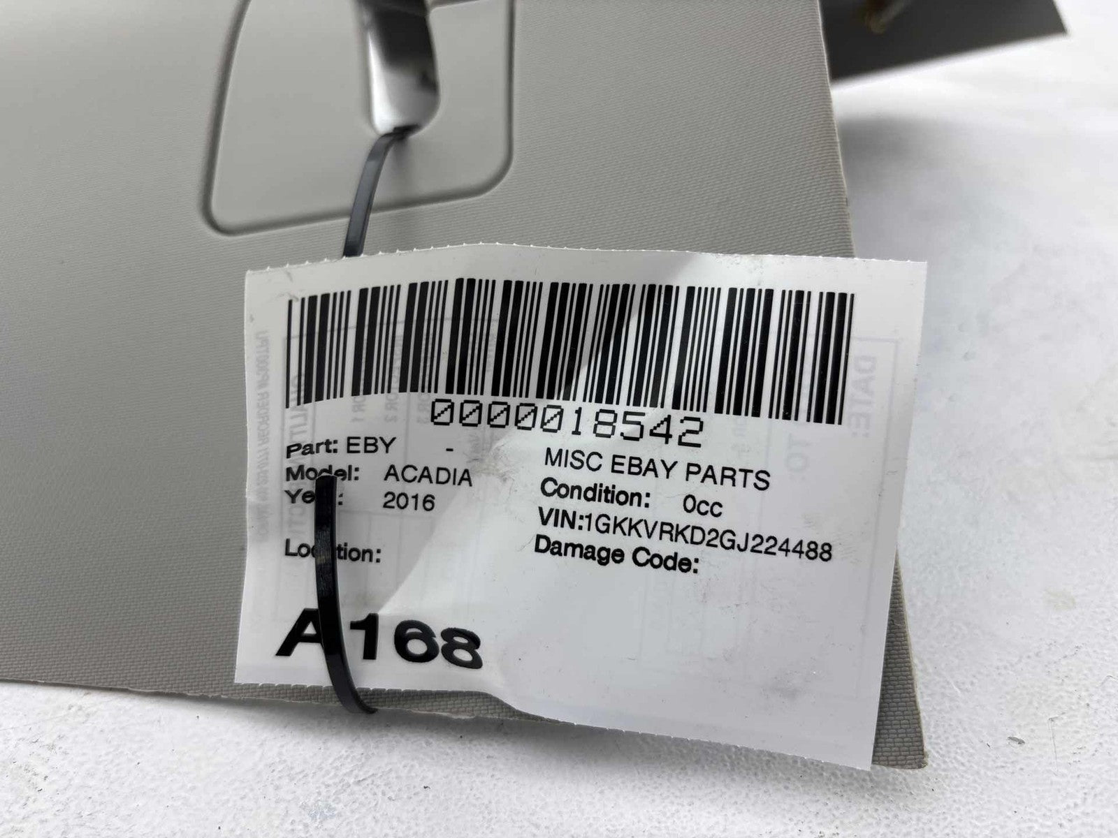 07-17 Gmc Acadia D Pillar Upper Roof Right Quarter Rear Oem