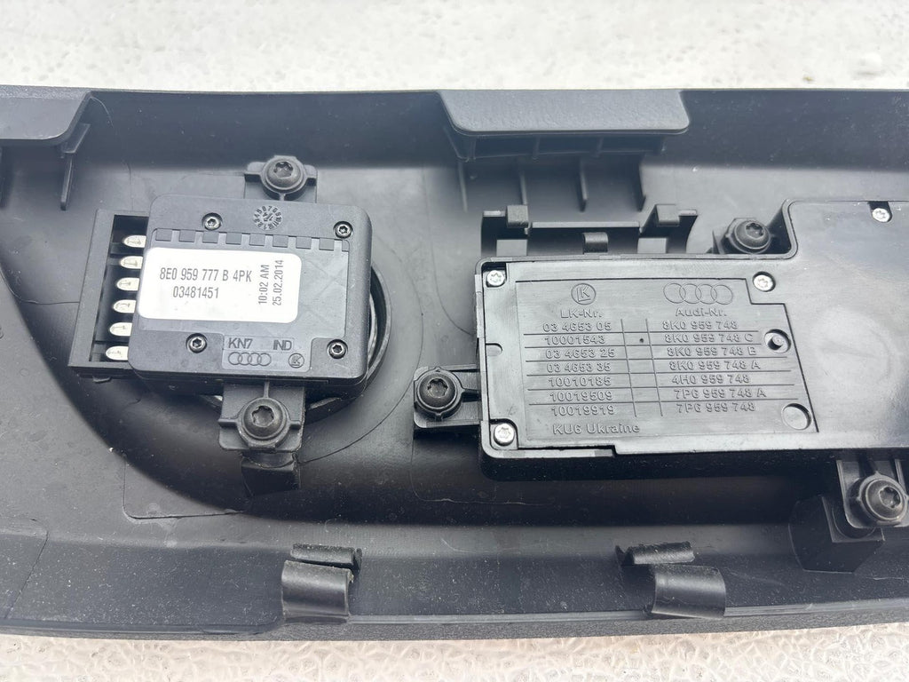 13-16 Audi A4 Allroad Front Passenger Seat Adjustment Switches W/Trim Cover Oem