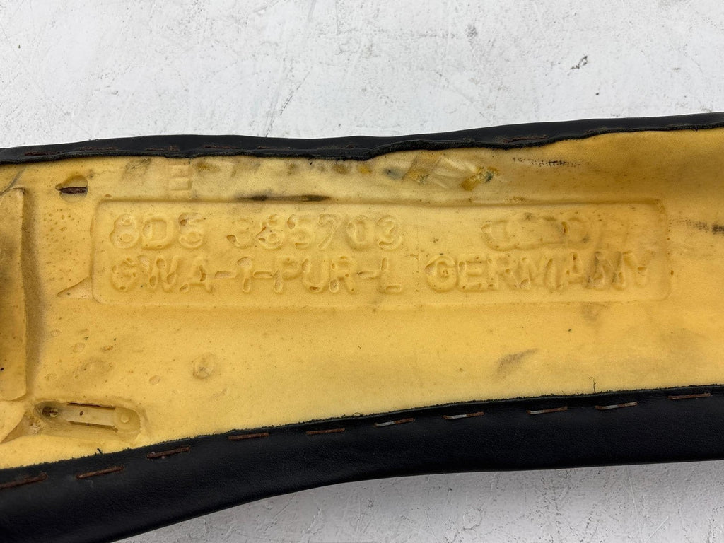 2000-2002 Audi S4 Rear Left Seat Leather Black Bolster Cover Oem