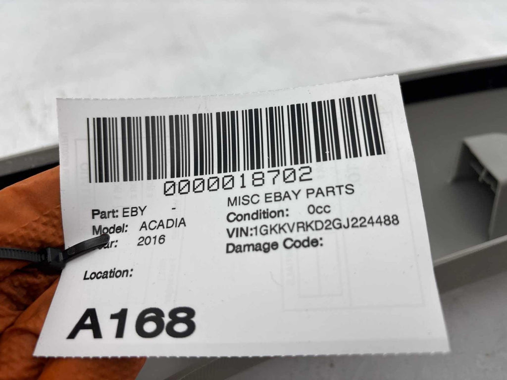 07-17 Gmc Acadia Front Left Driver Side Upper A Pillar Trim Cover 23426713