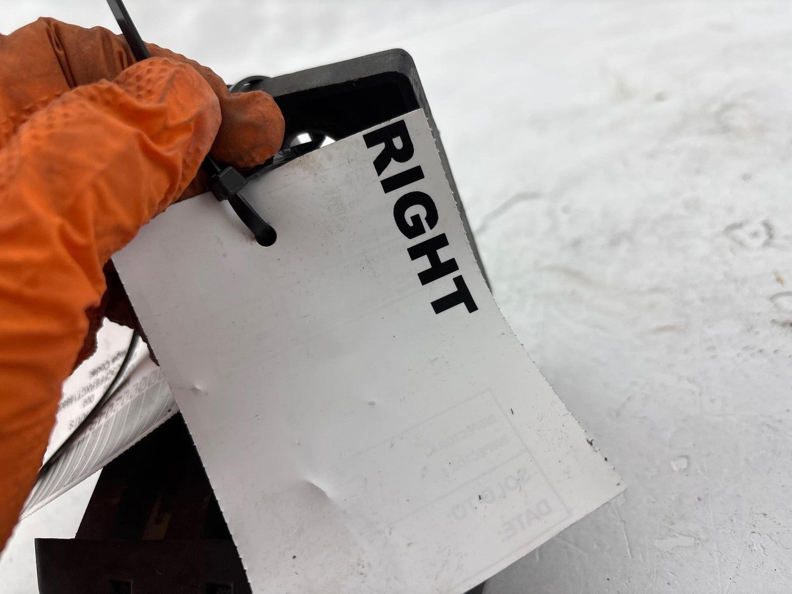 12-17 Fiat 500 Front Right Lower Bumper Impact Absorber Fiat 68071436Ab