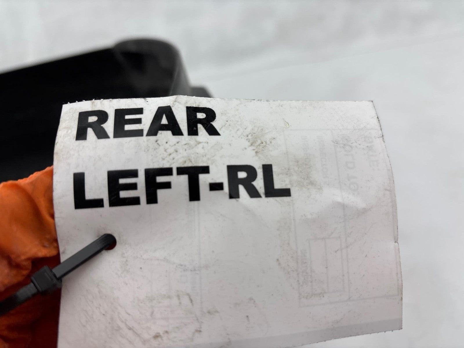 12-19 Fiat 500 Rear Left Inner Fender Liner Oem