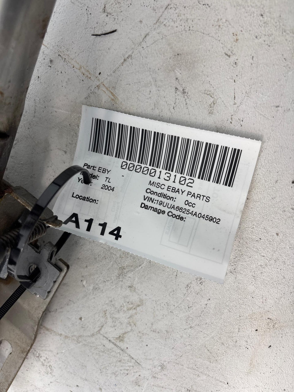 04-08 Acura Tl Bare Steering Column Assembly 53200-Sep-A03 Oem